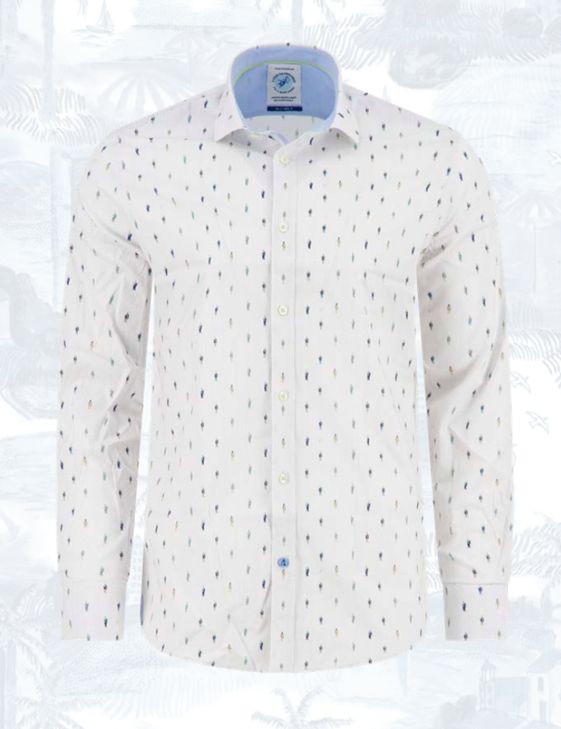FNF - 33.035.205 - L/S Shirt -Van Gogh - Sand, Size.: Medium