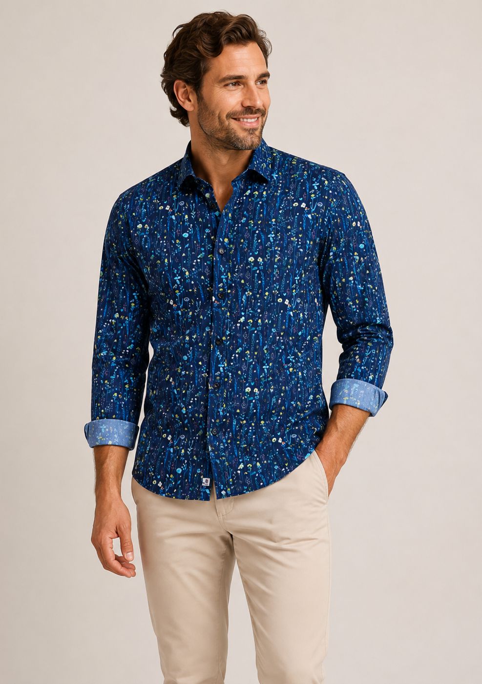 FNF - L/S Shirt - Wild Flowers - 33.003.604, Size.: Medium