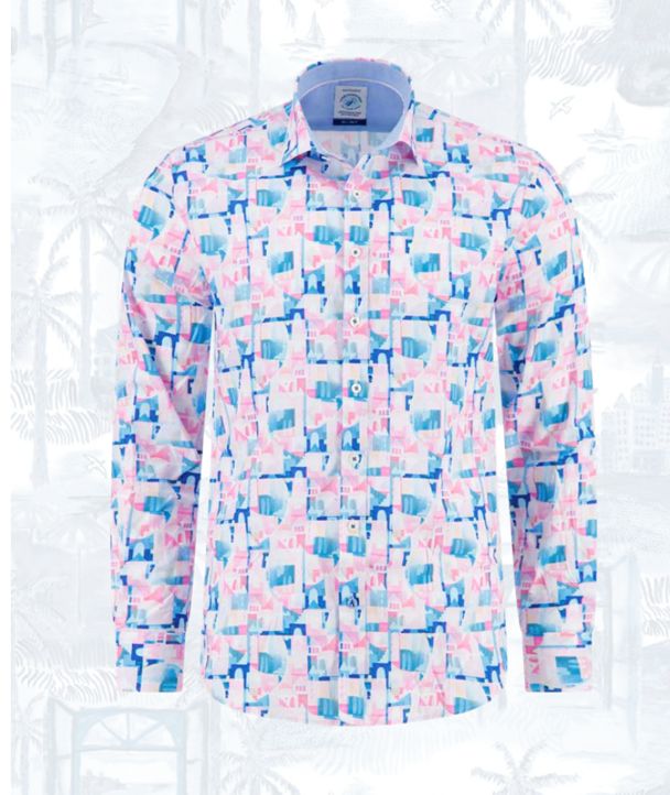 FNF - 33.014.430 - L/S Shirt - Abstract City, Size.: X-Small