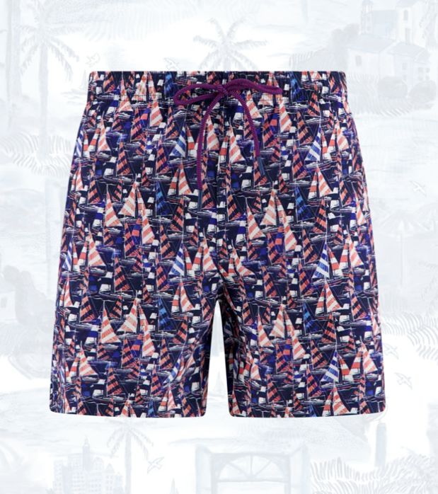 FNF - 33.251.604 - Trunks - Sailing Boats -Navy, Size.: XS