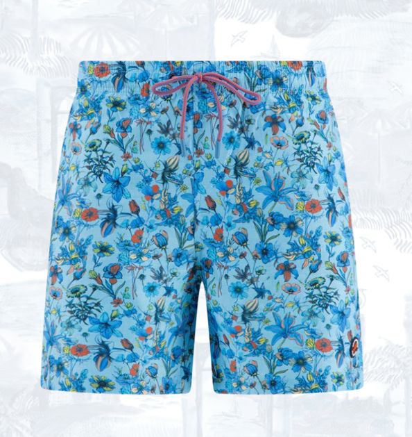 FNF - 33.252.610 - Trunk- Floral Print - Light Blue, Size.: XS