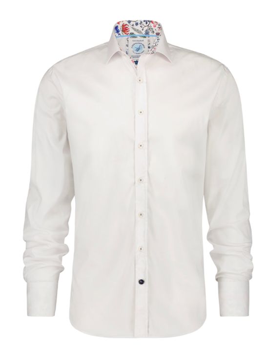 FNF -99.0005.100 -L/S Power Stretch Shirt - Optical White, Size.: Medium