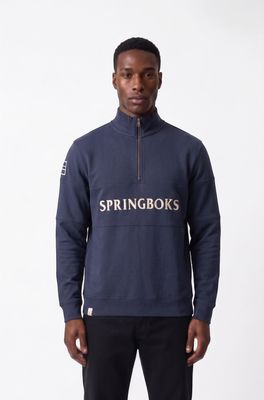 Old School *Springboks Cotton Sweatshirt Navy