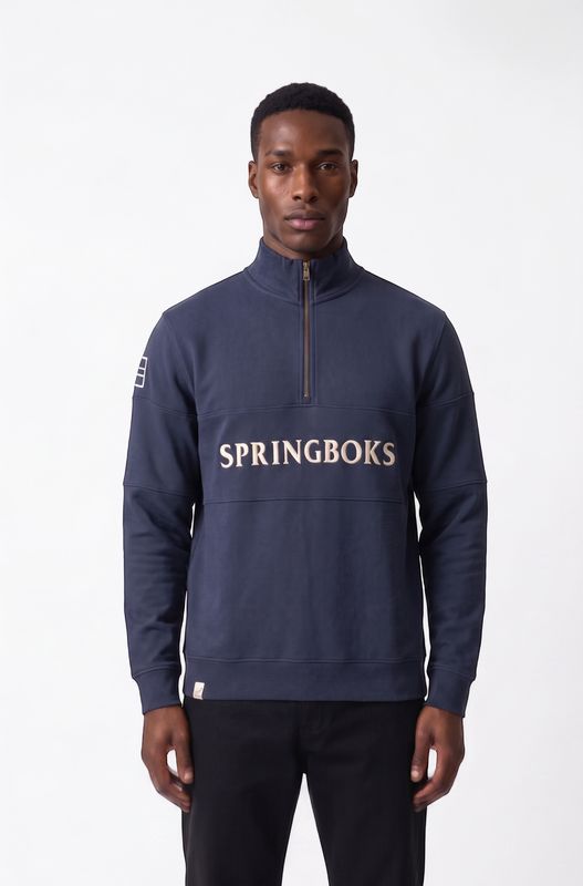 Old School *Springboks Cotton Sweatshirt Navy