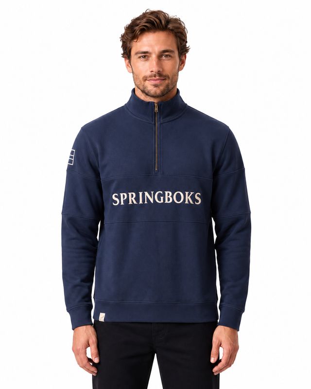 Old School *Springboks Cotton Sweatshirt Navy