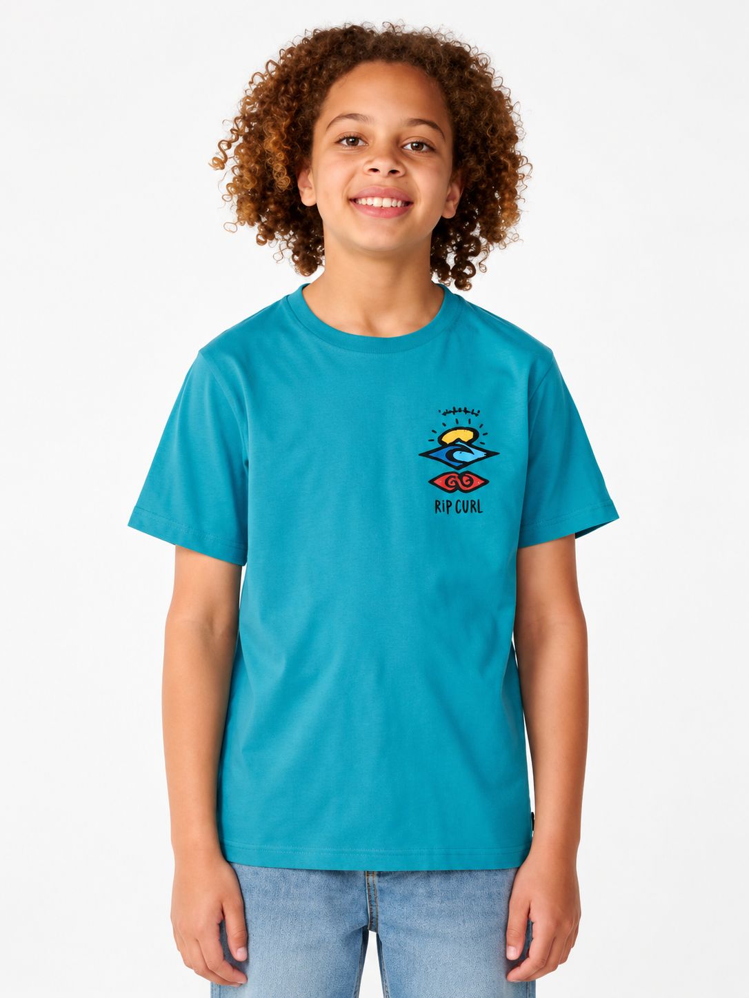 Ripcurl - Search Logo Tee - Dusty Jade, Size.: 8
