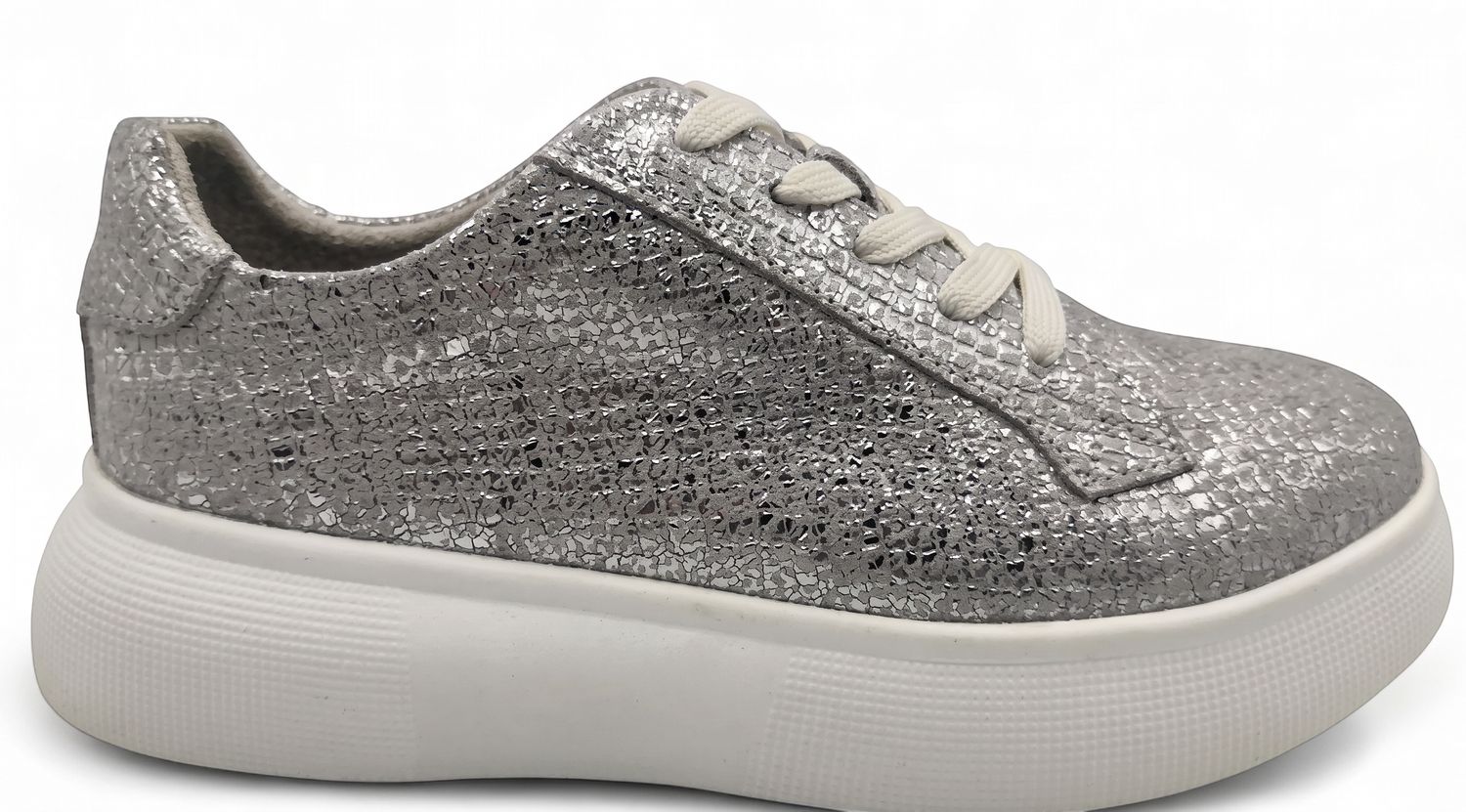 Julz - Bayley -Textured Silver Snake, Size.: UK 4 (37)