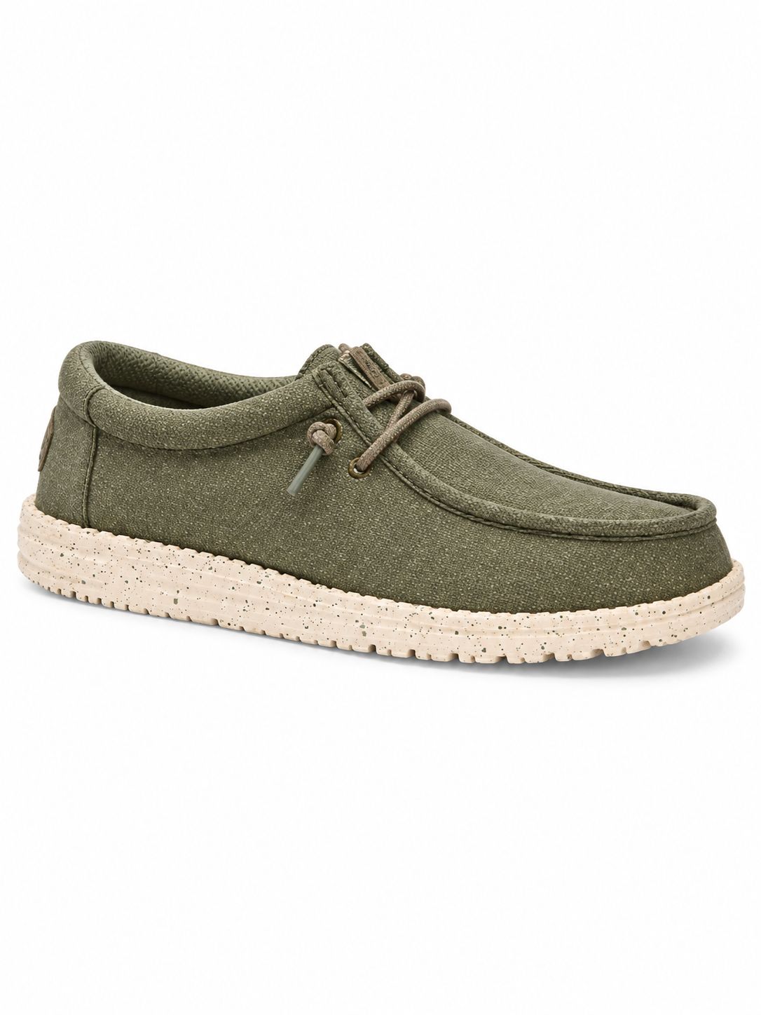 Hey Dude - Wally Stretch Canvas - Tea Leaf/Parchment - 40700 -3CP, Sizes: UK8