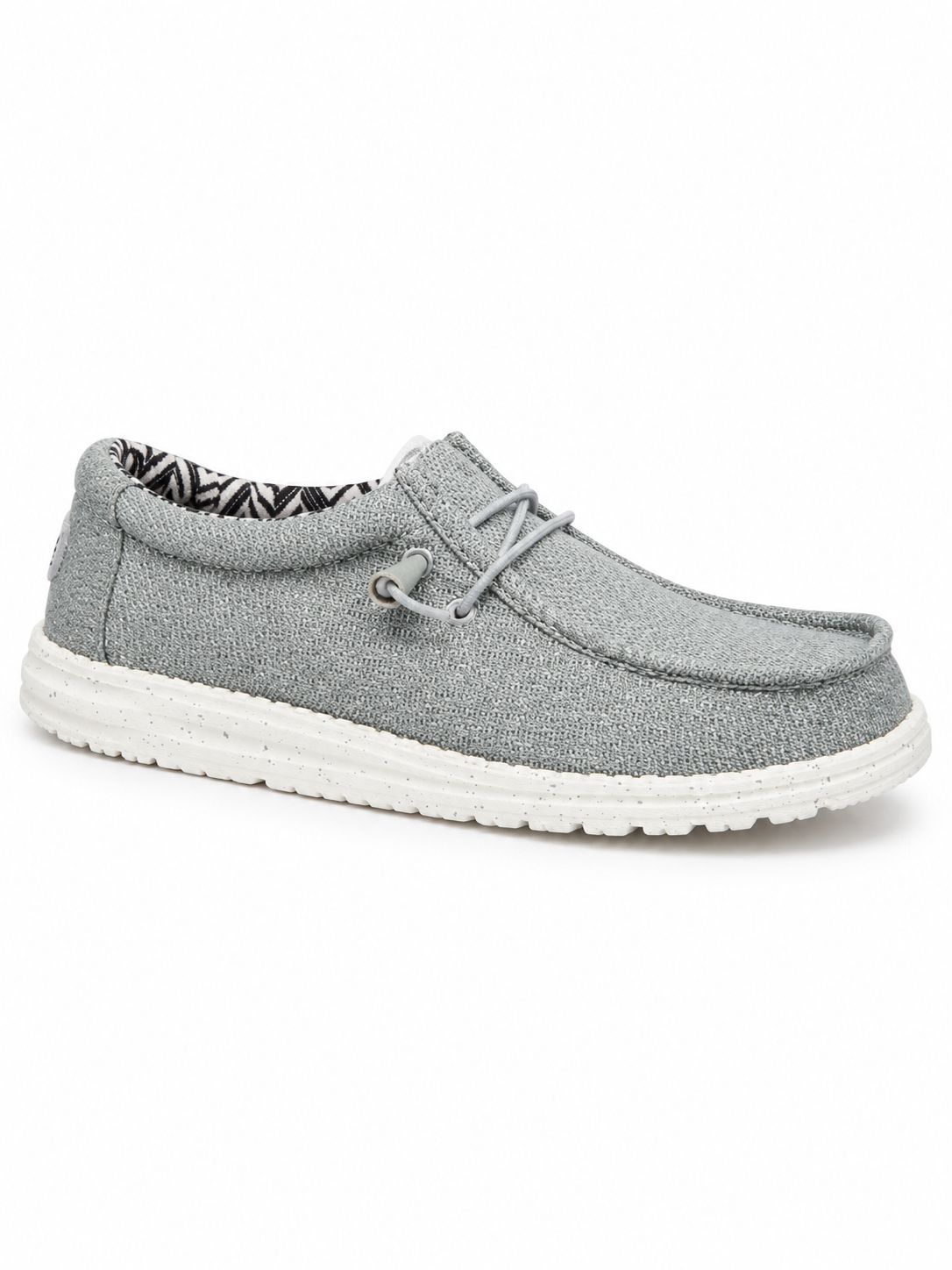 Hey Dude - Wally Stretch Canvas - Light Grey - 40700-007, Sizes: UK8