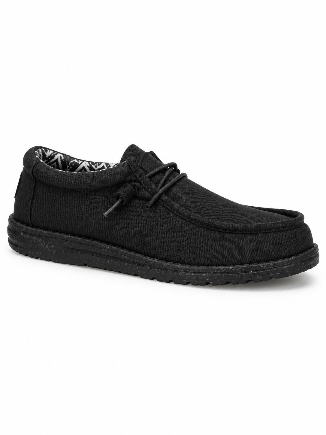 Hey Dude - Wally Stretch Canvas - Black  - 40700-060, Sizes: UK8