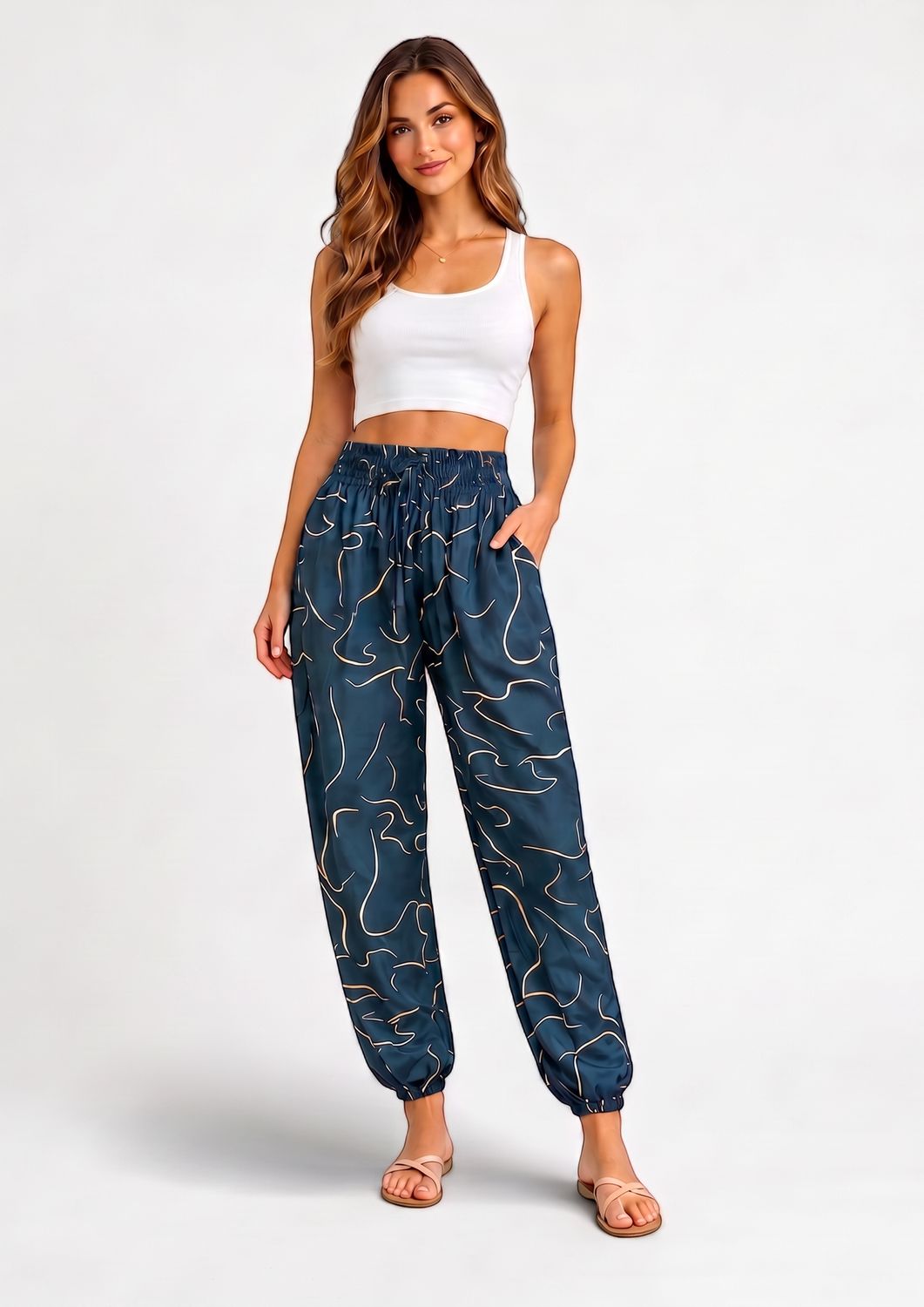 Indoblu - LP7 - Relaxed Pants - Cacing - Black, Sizes: Regular S-L
