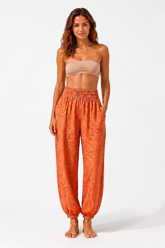 Indoblu - LP7 - Relaxed Pants - Cacing - Dusty Apricot