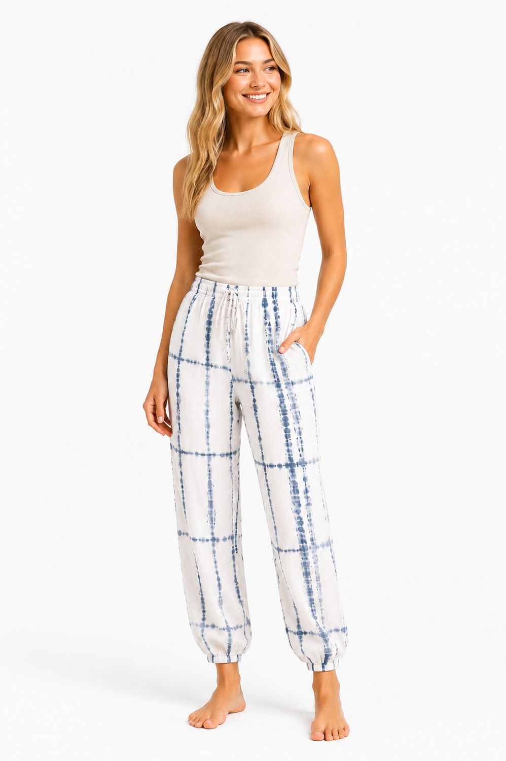 Indoblu - LP7 - Relaxed Pants - Dye - Grey, Sizes: Regular S-L