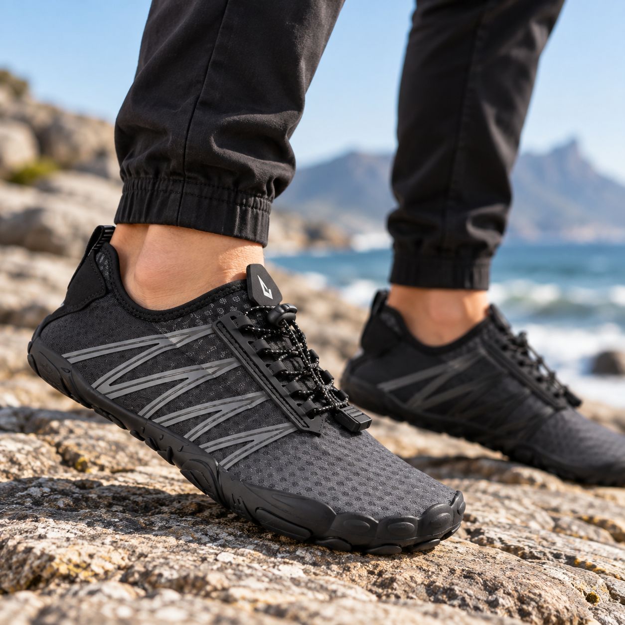 Aqua - Hydro Flex - Dark Grey/Black - 15335, Sizes: UK8