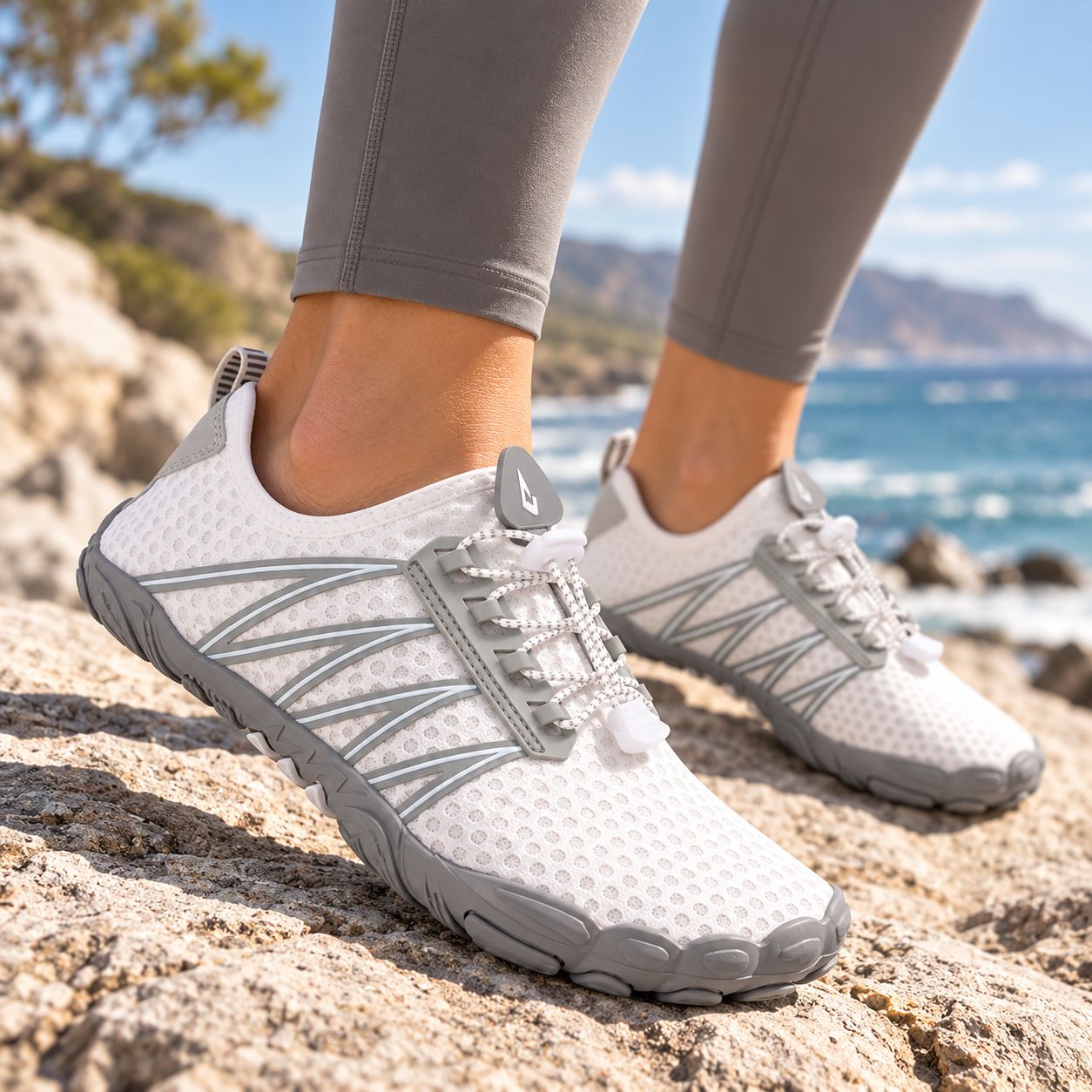 Aqua - Hydro Flex - White - 15335, Sizes: UK5
