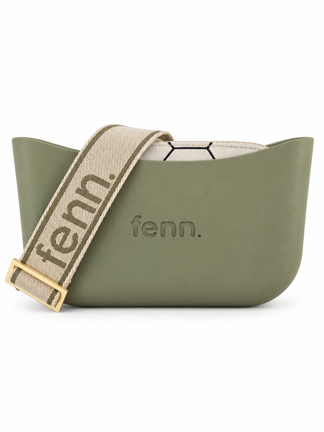 Fenn Collection - Classic Collection – Watercress– Pattern Inner– Gold Zip