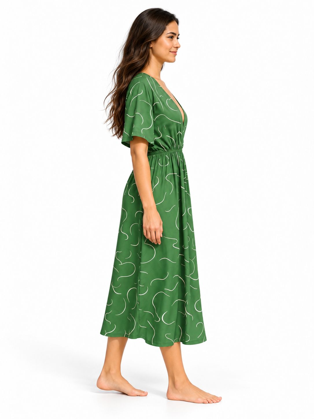 Indoblu - LD1 - Maxi Dress - Army Green