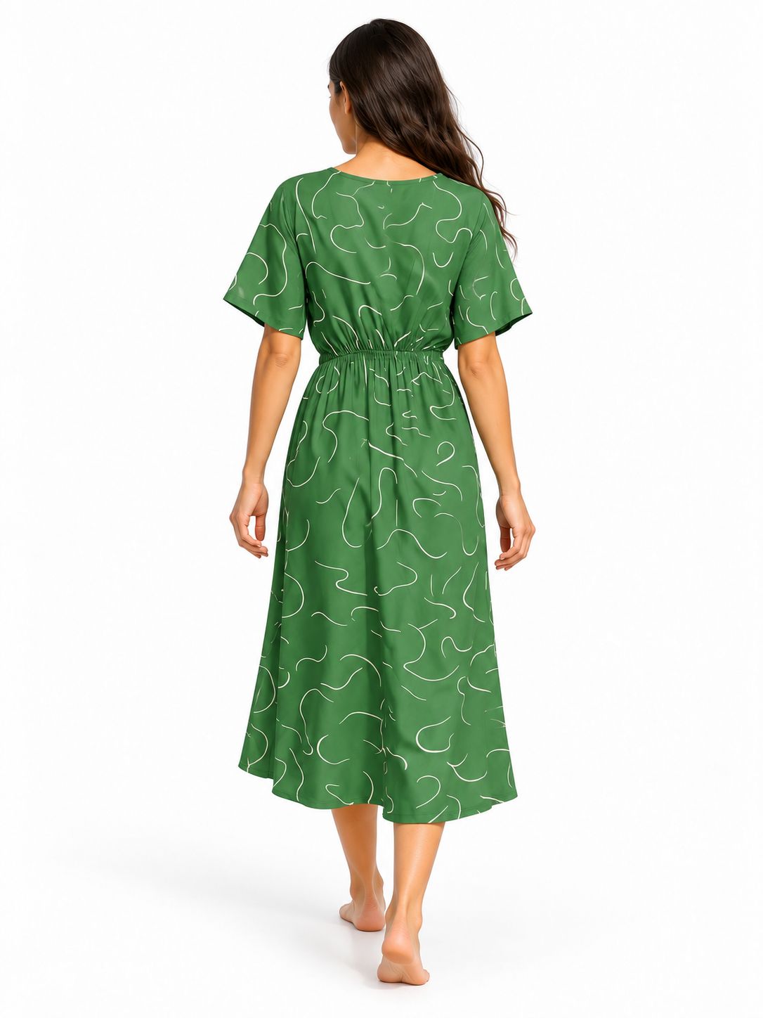 Indoblu - LD1 - Maxi Dress - Army Green