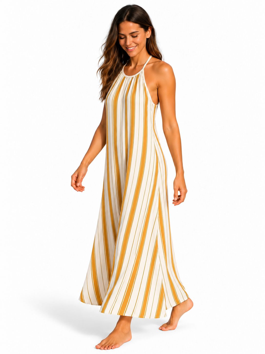 Indoblu - LD2 - Maxi Dress - Khaki