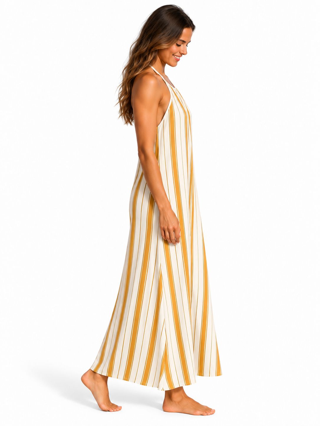 Indoblu - LD2 - Maxi Dress - Khaki