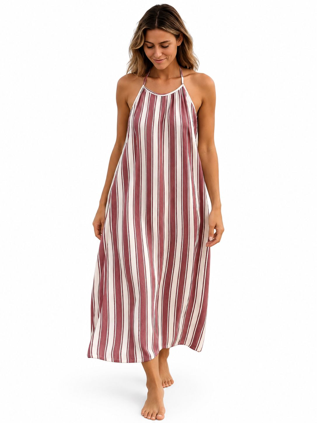 Indoblu - LD2 - Maxi Dress - Maroon