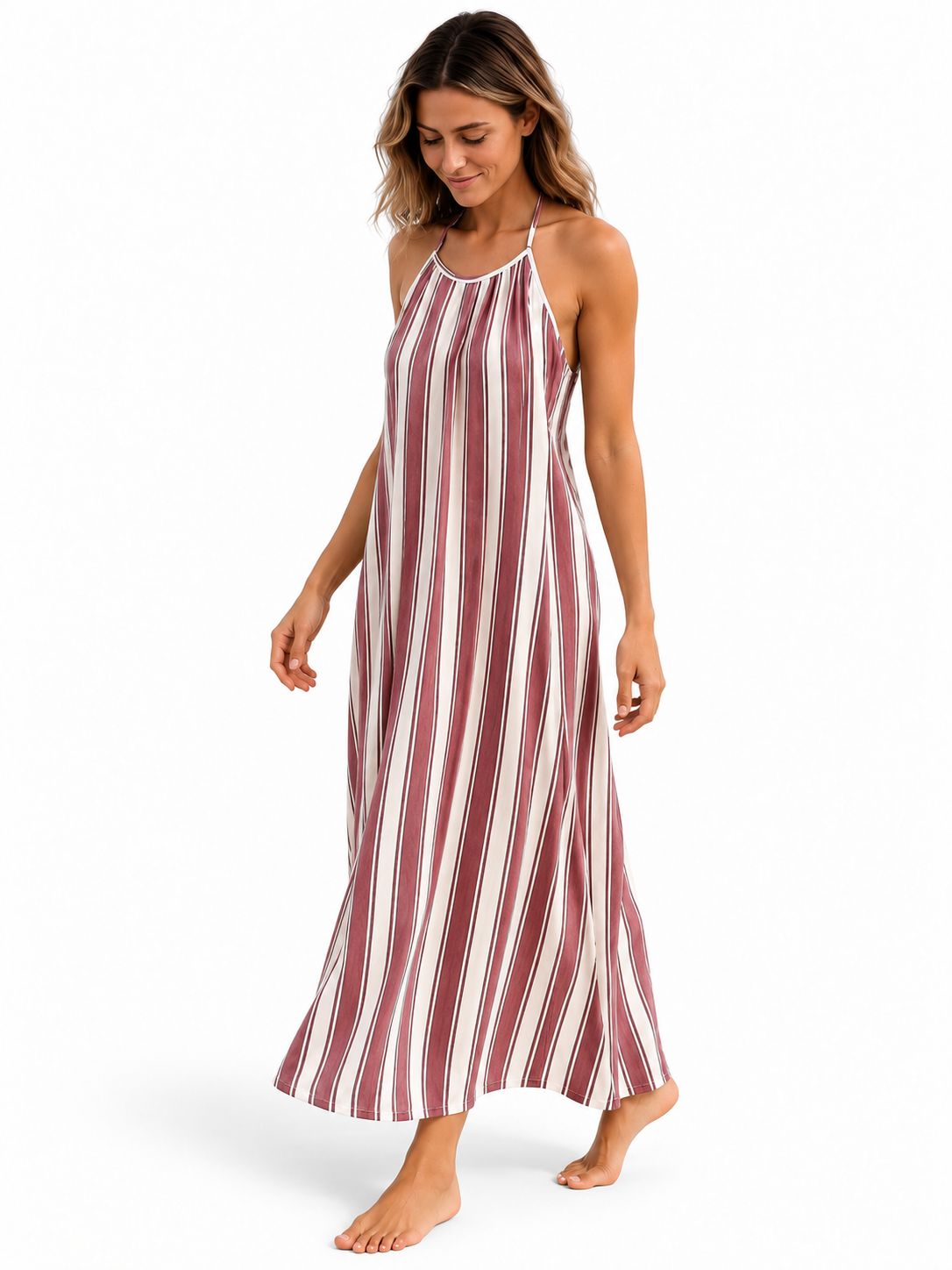 Indoblu - LD2 - Maxi Dress - Maroon