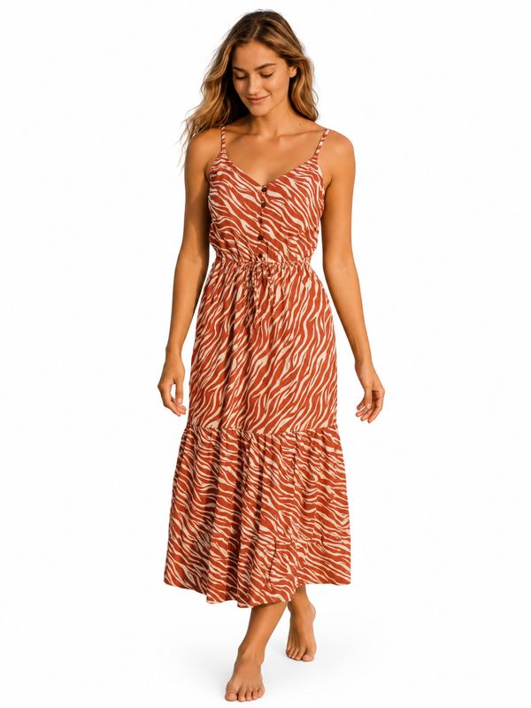 Indoblu - LD3 - Maxi Dress - Terracotta