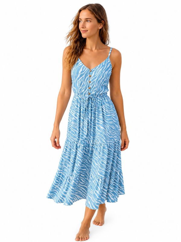 Indoblu - LD3 - Maxi Dress - Abu/Grey
