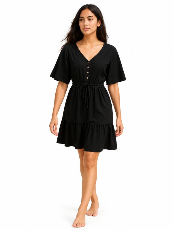 Indoblu - MD1 - Midi Dress - Black