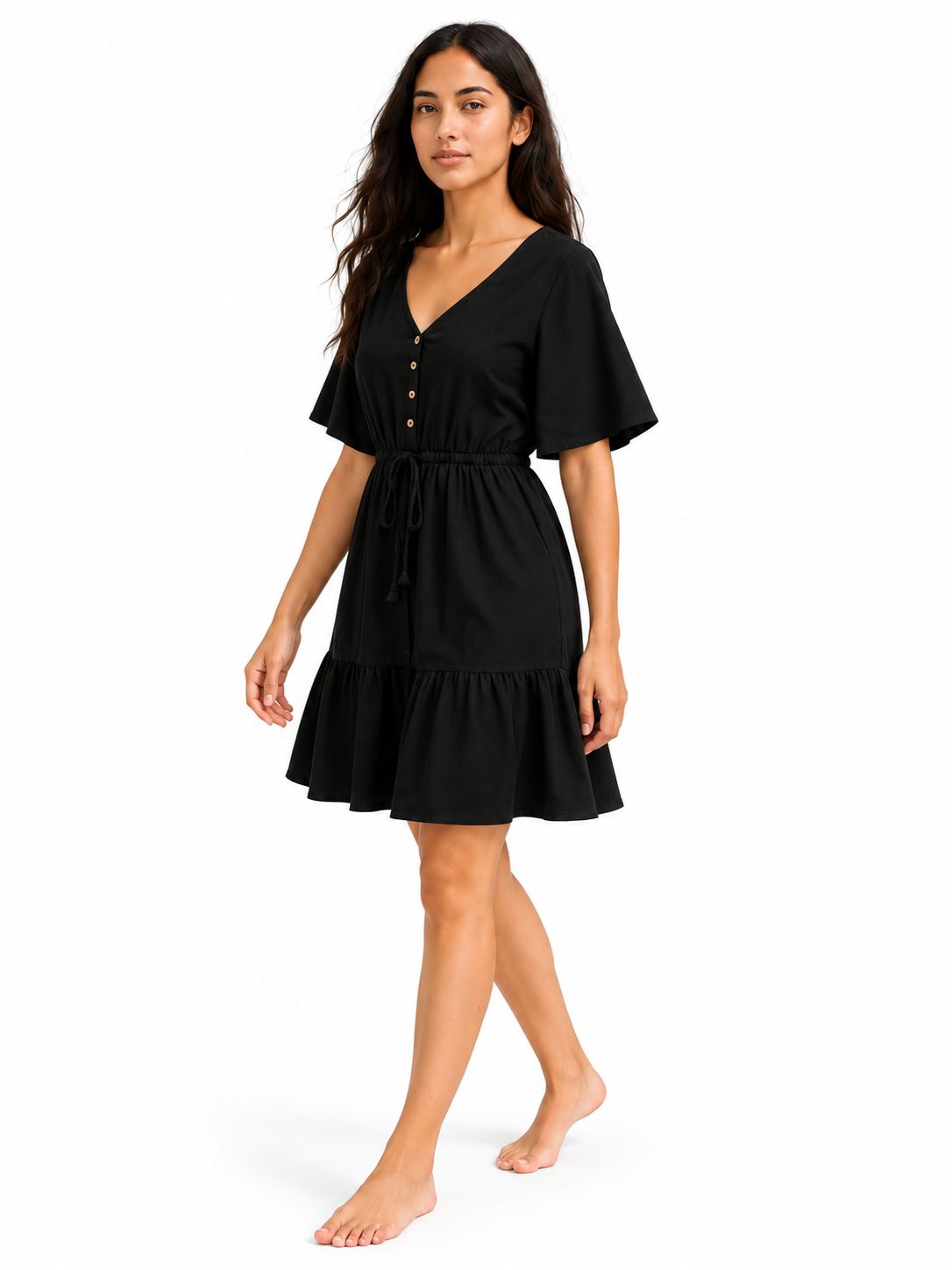 Indoblu - MD1 - Midi Dress - Black