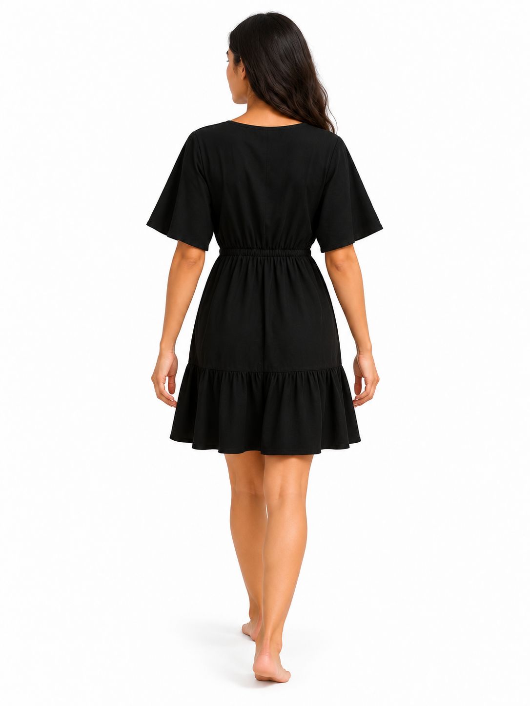 Indoblu - MD1 - Midi Dress - Black