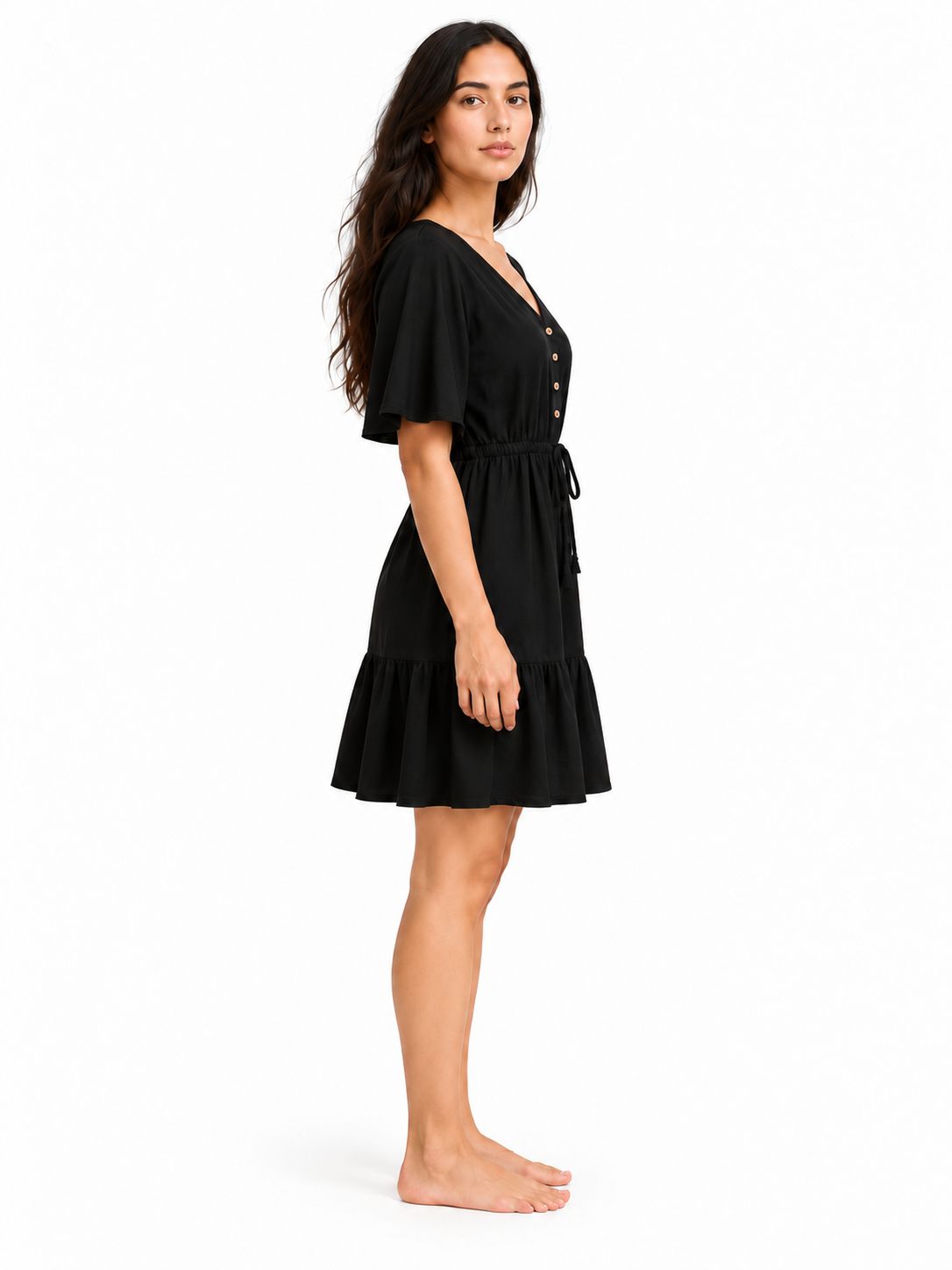 Indoblu - MD1 - Midi Dress - Black