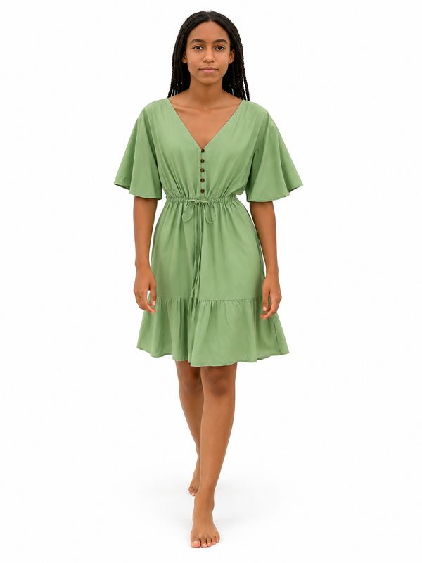 Indoblu - MD1 - Midi Dress - Sage