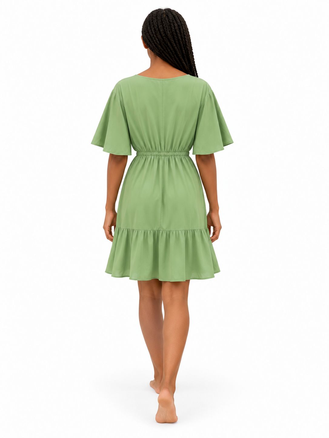 Indoblu - MD1 - Midi Dress - Sage