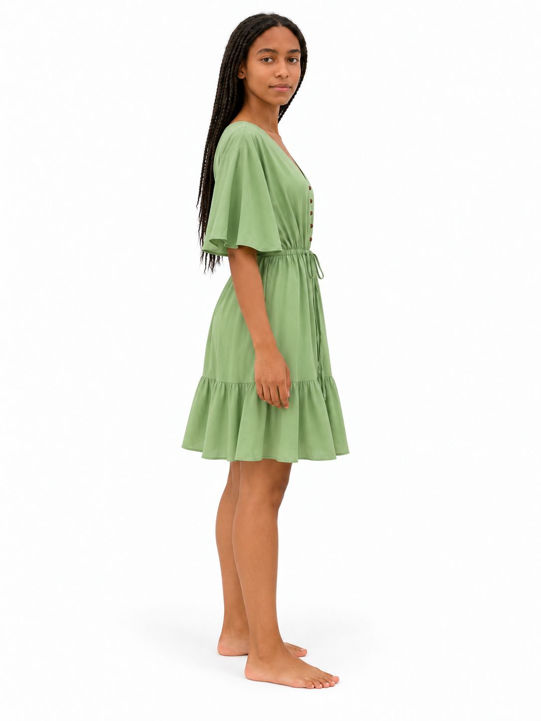 Indoblu - MD1 - Midi Dress - Sage