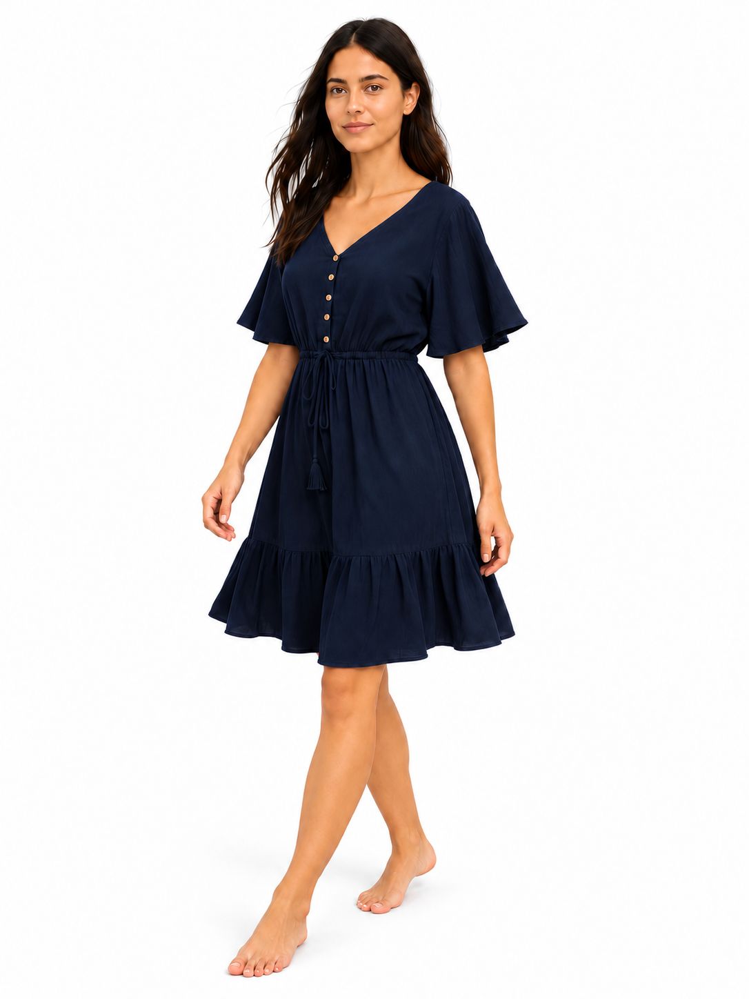 Indoblu - MD1 - Midi Dress - Navy