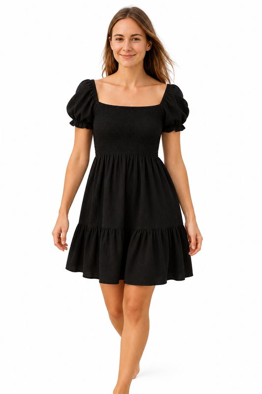 Indoblu - MD2 - Midi Dress - Black