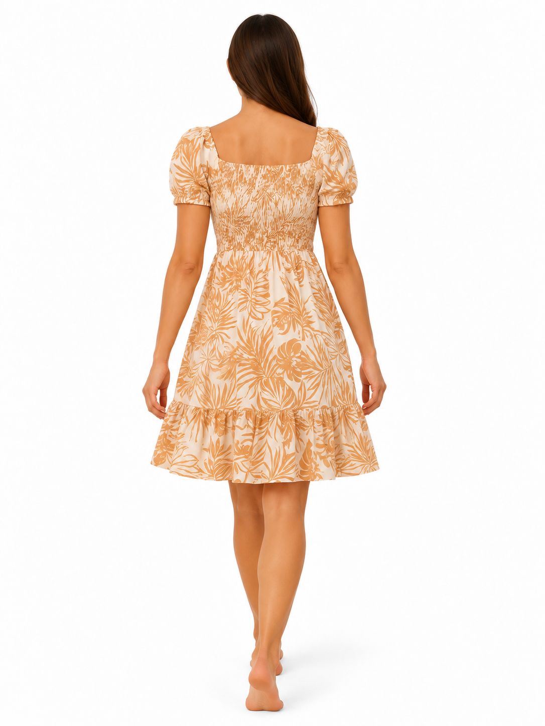 Indoblu - MD2 - Midi Dress - Caramel