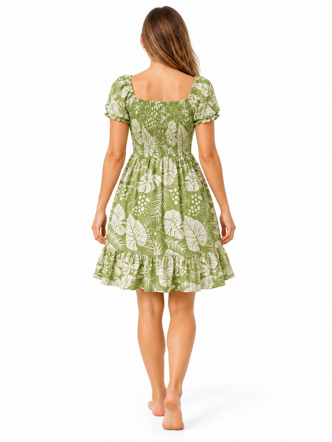 Indoblu - MD2 - Midi Dress - Green