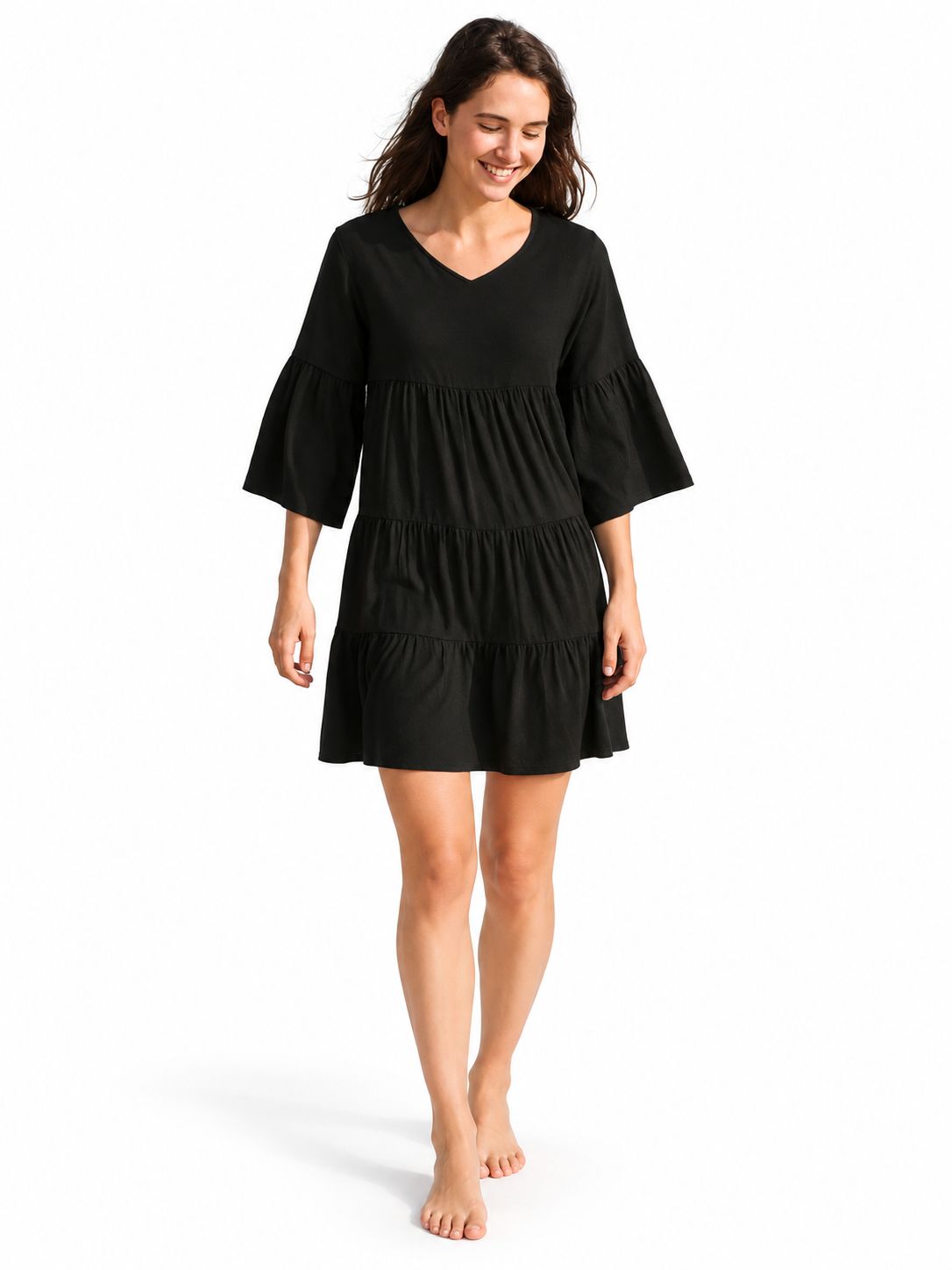 Indoblu - MD4 - Midi Dress - Black