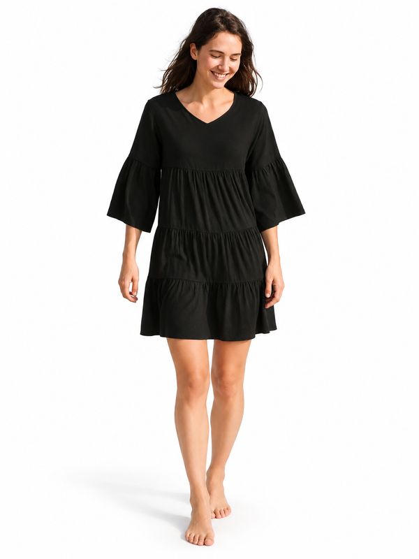 Indoblu - MD4 - Midi Dress - Black