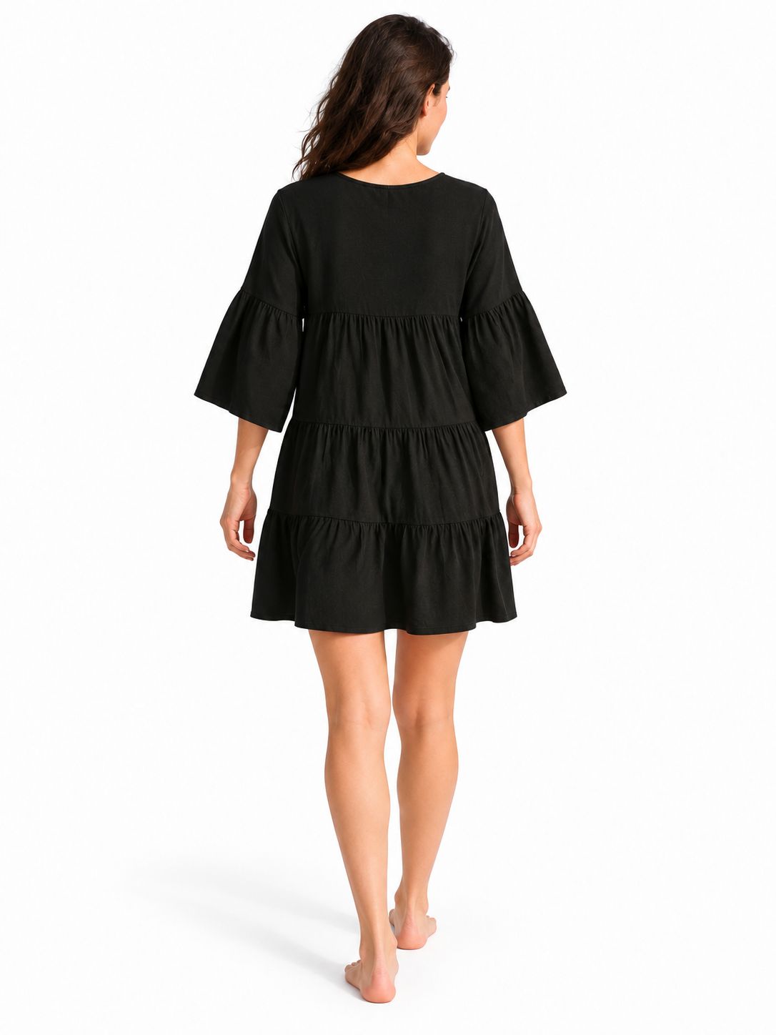 Indoblu - MD4 - Midi Dress - Black