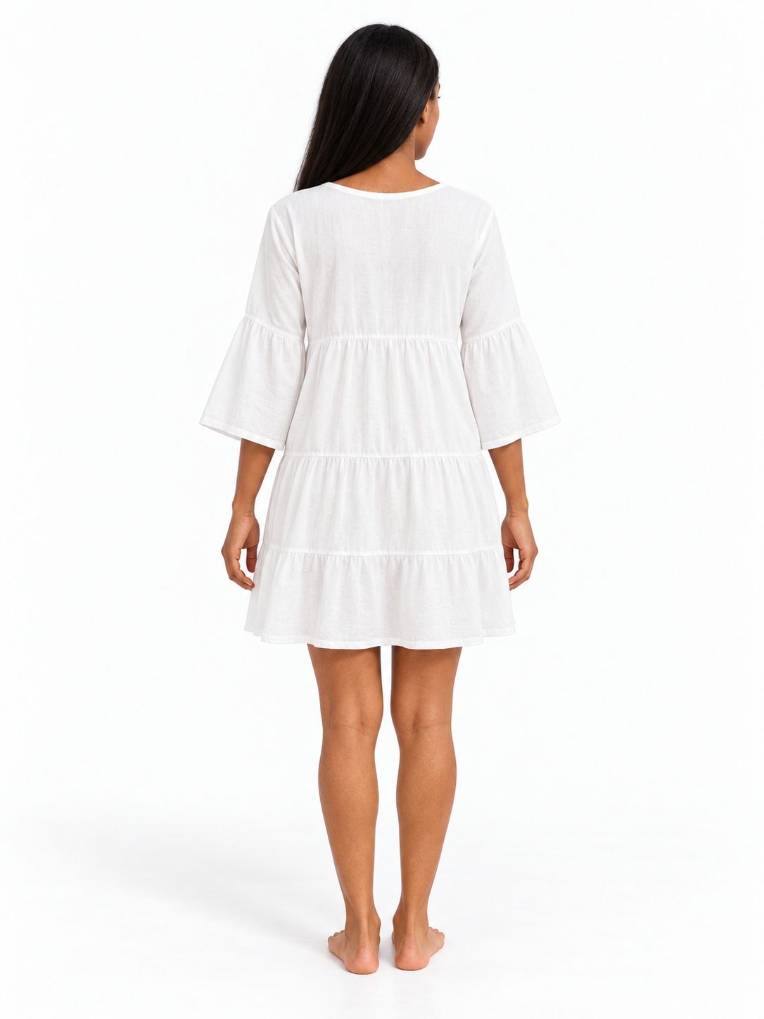 Indoblu - MD4 - Midi Dress - White