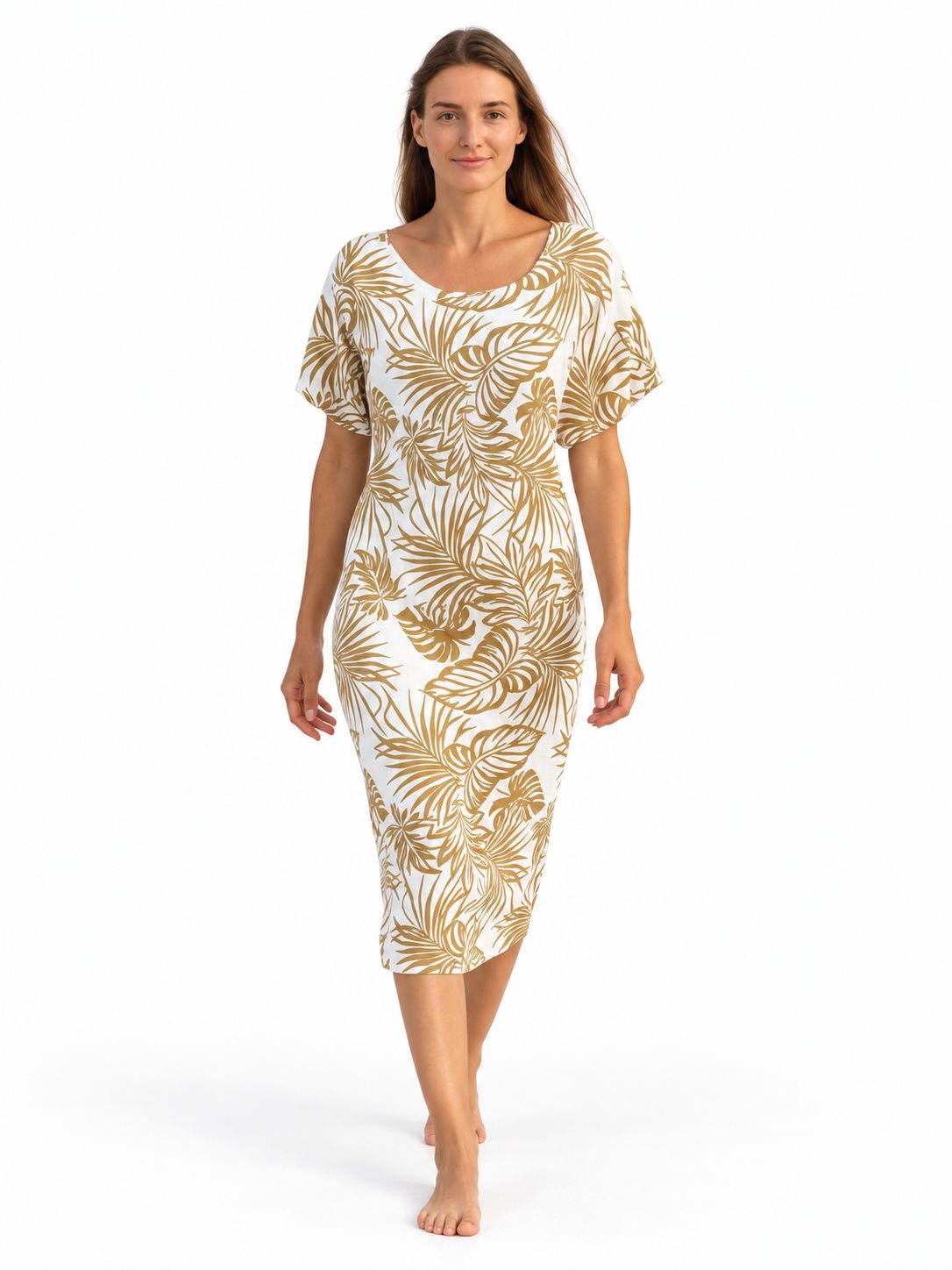 Indoblu - MD5 - Midi Dress - Caramel