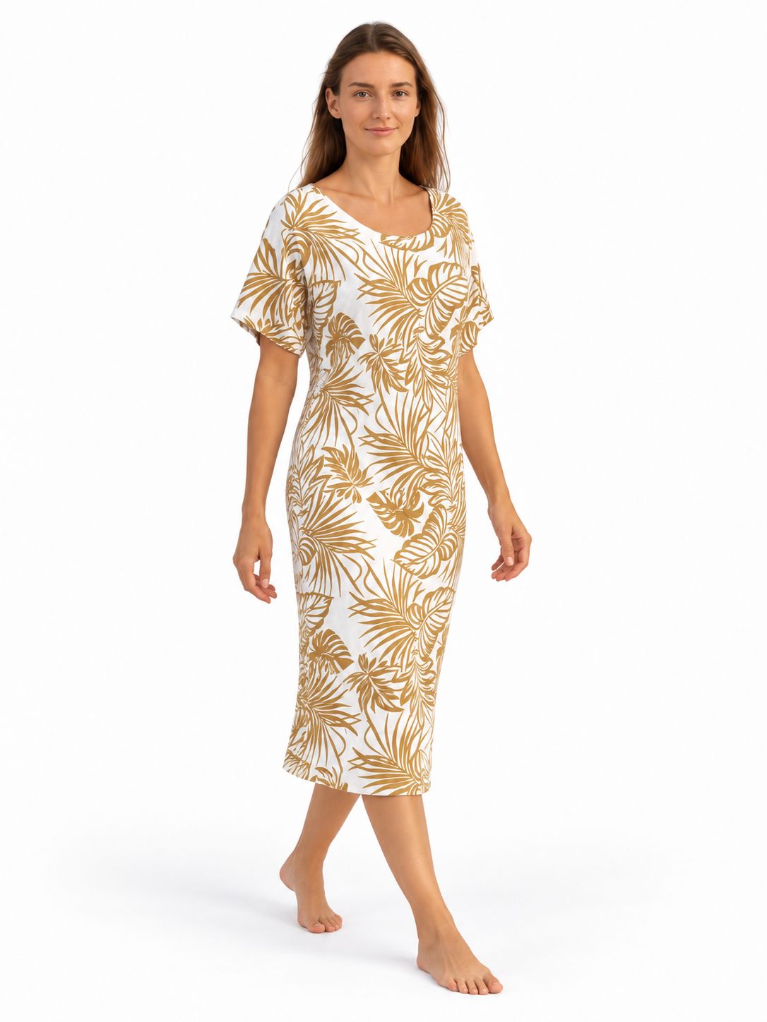 Indoblu - MD5 - Midi Dress - Caramel