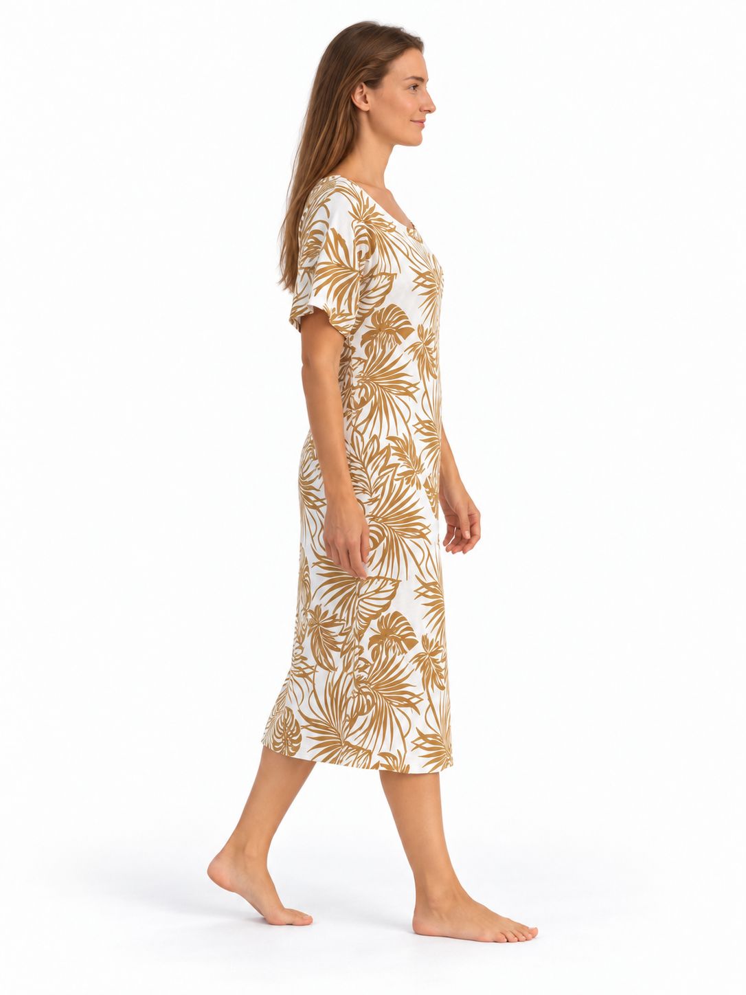 Indoblu - MD5 - Midi Dress - Caramel