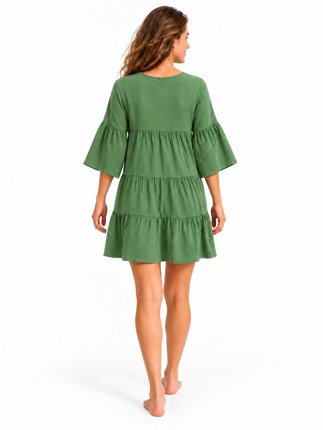 Indoblu - MD4 - Midi Dress - Sage