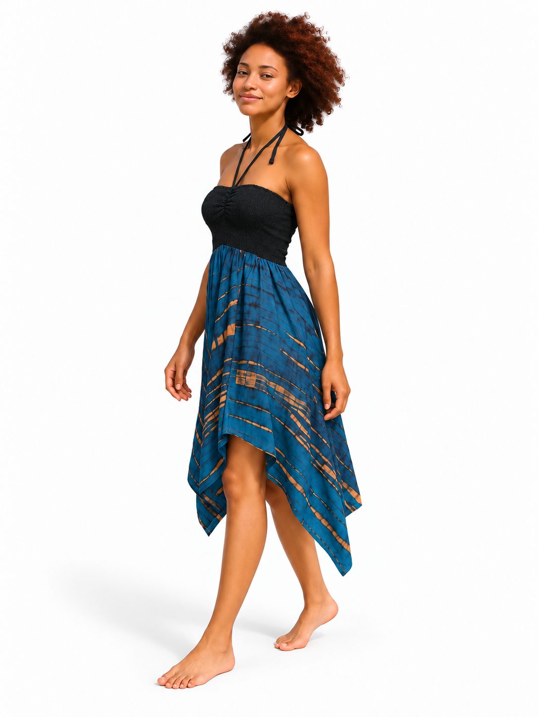 Indoblu - MD6 - Midi Dress - Navy