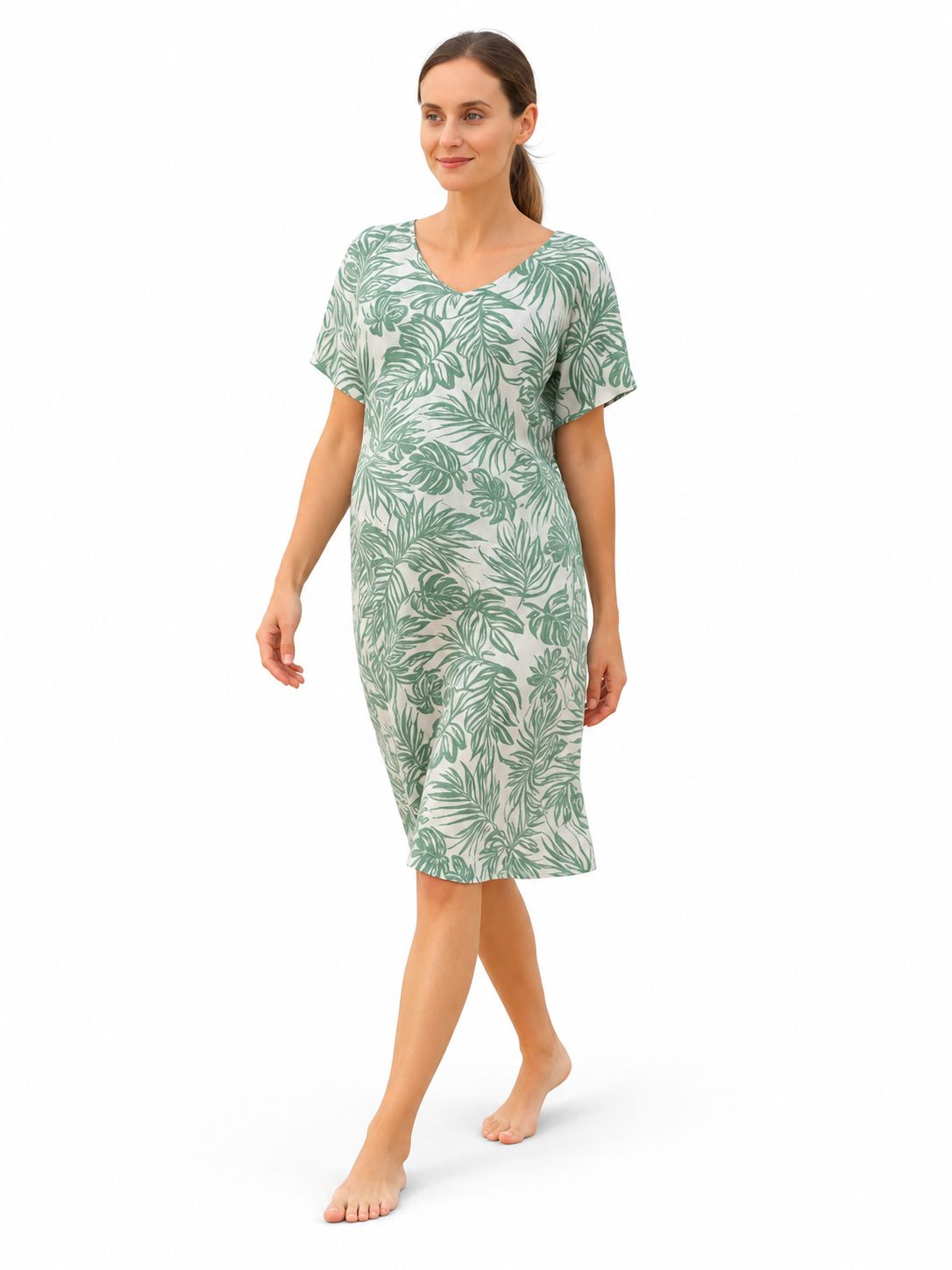 Indoblu - MD5 - Midi Dress - Sage