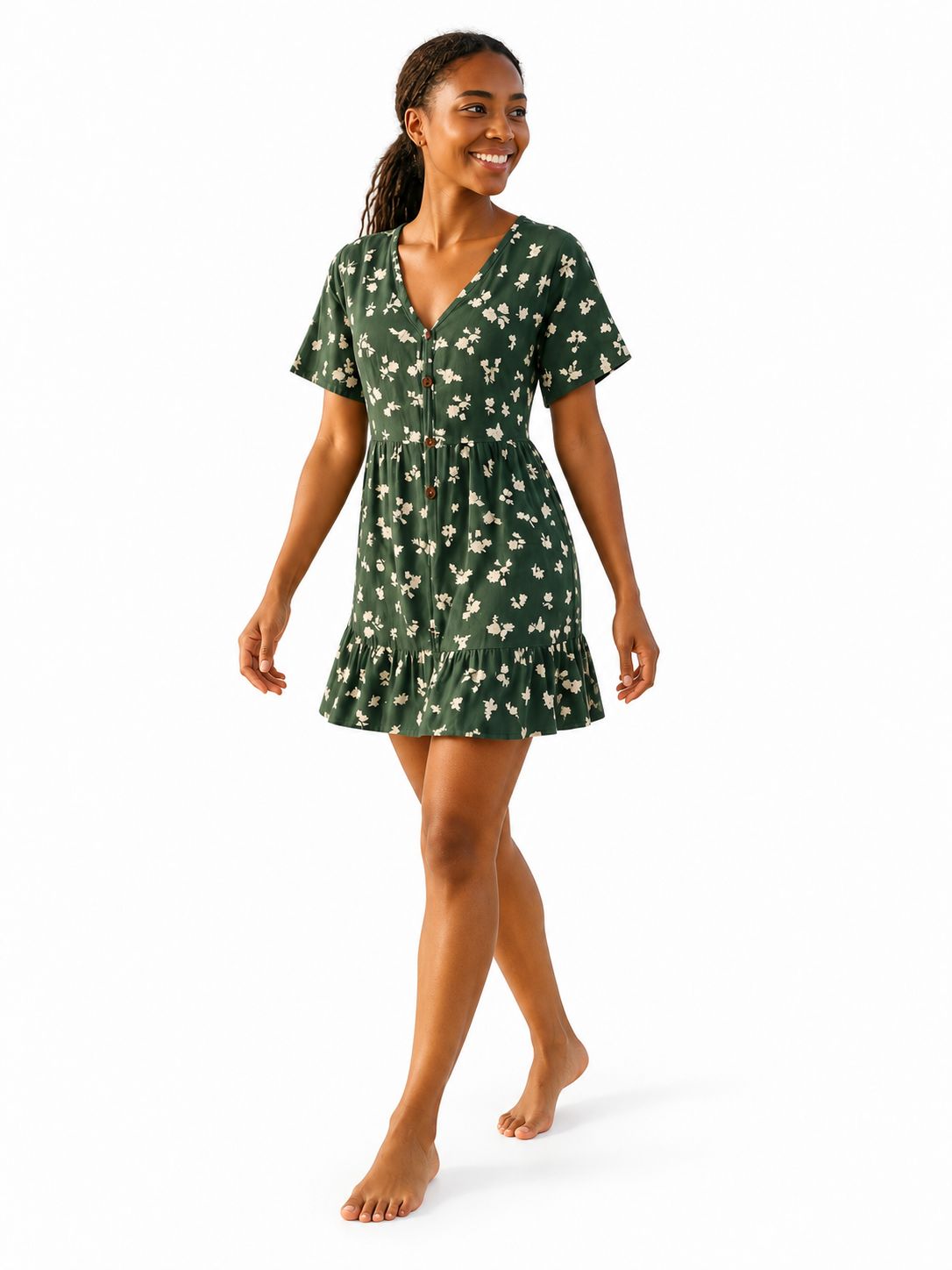 Indoblu - SD4 - Mini Dress - Green